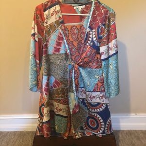 BOHO silky kimono
